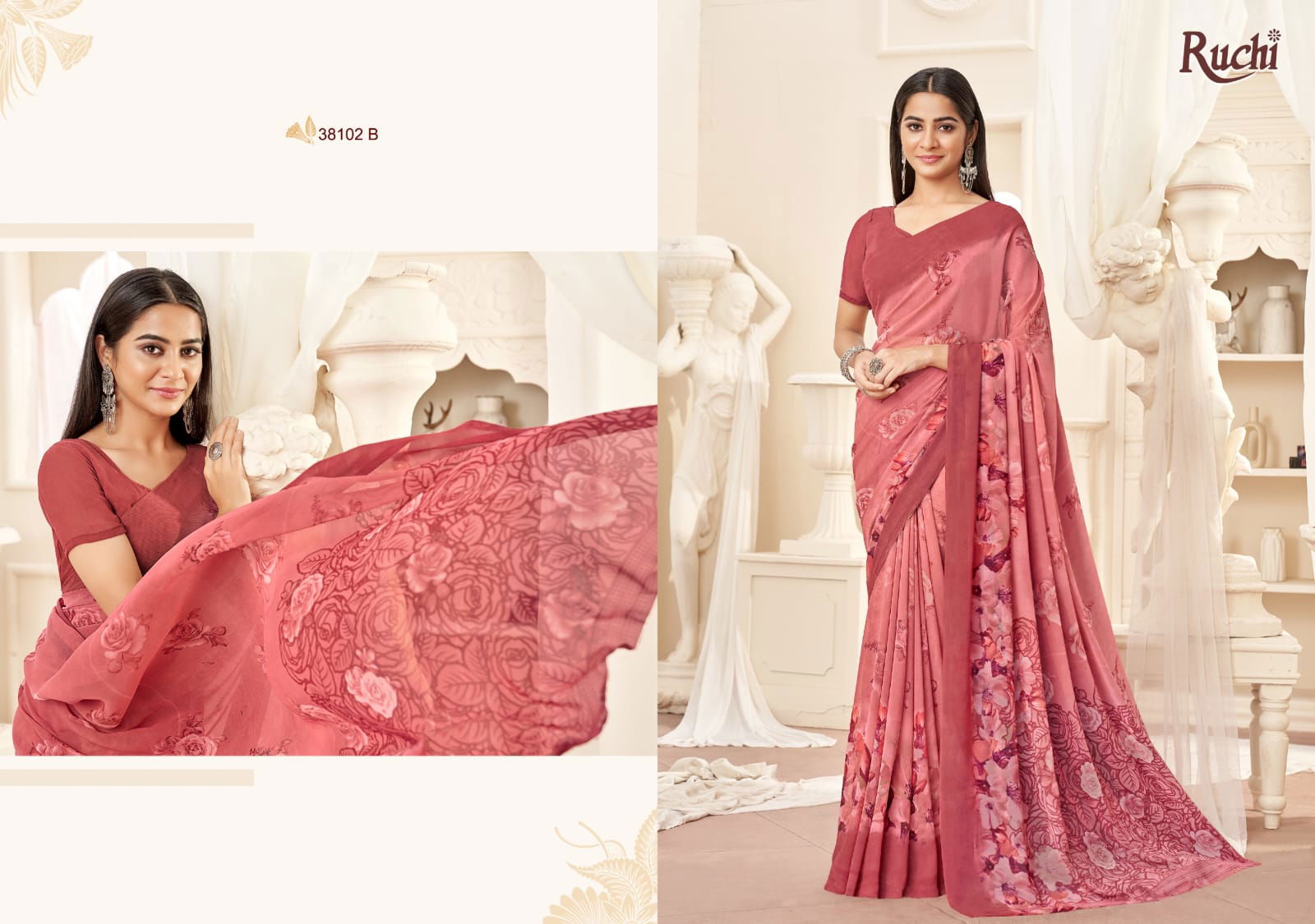 Ragaa Georgette Vol 16 By Ruchi Daily Wear Sarees Exporters In India